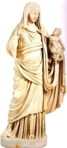 272-dames romaines-Messaline et Britannicus