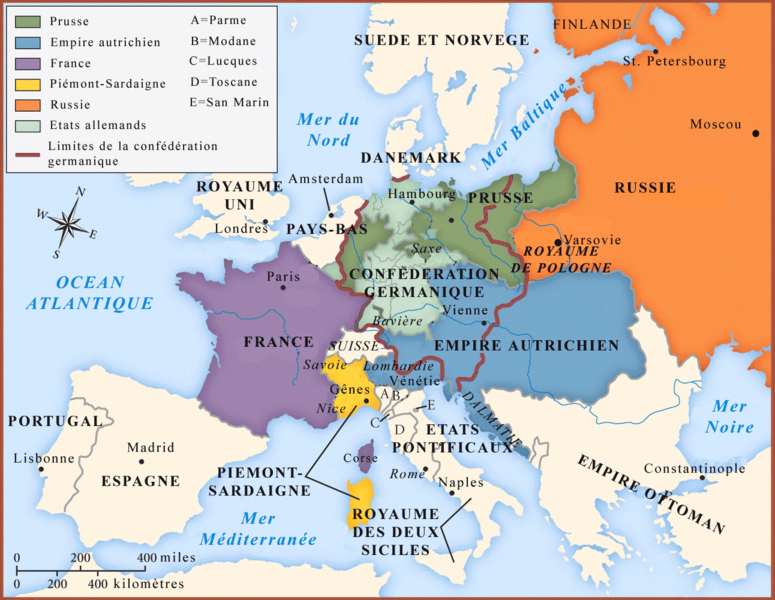 Carte du Congres de Vienne